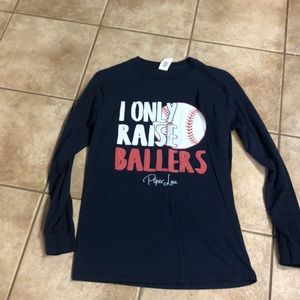 Long Sleeve Ballers Baseball Tee